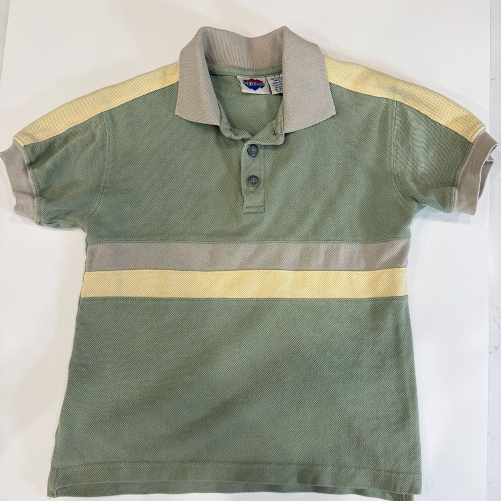 Vintage New Legends Boys Green‎ Polo Shirt | Size 7 | 100% Cotton